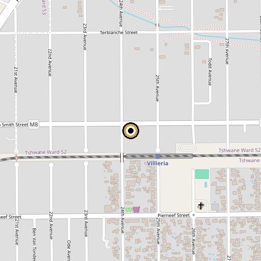 Map showing Montana Building, 916 24th Avenue, Villieria